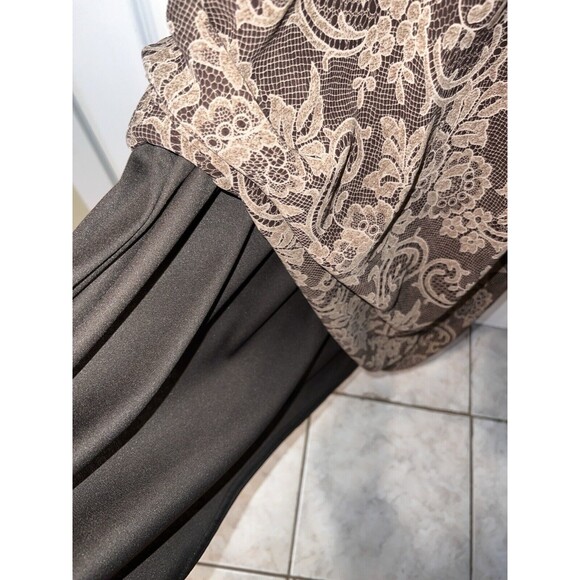 Jessica Howard Dress Womens Sz 12 mock Tunic Maxi Sheath USA Vintage y2k Formal - Picture 7 of 9